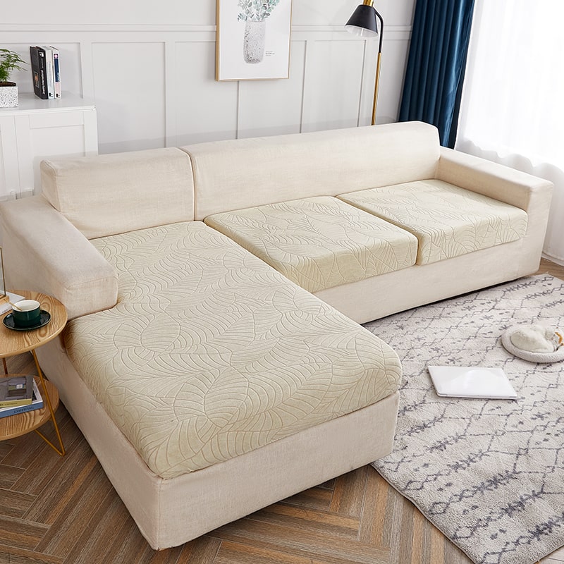 Housse Imperméable Beige pour coussin de Canapé