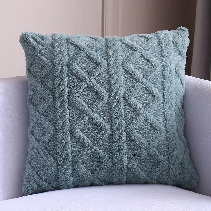 Coussin Douillet en Tissu Texturé