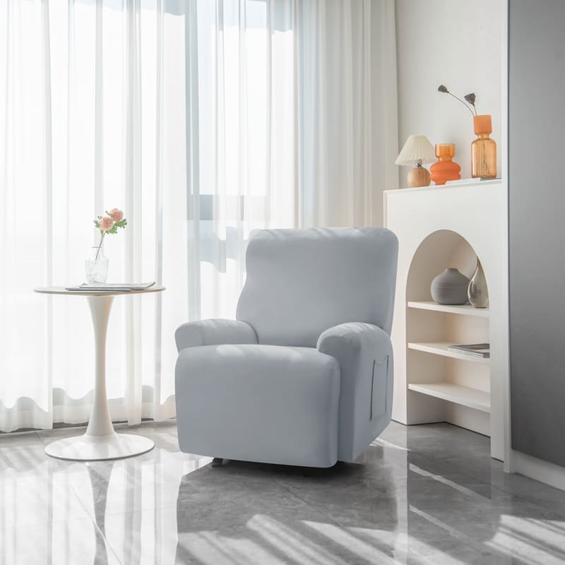 Housse de Fauteuil Relax Gris Clair